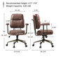 Becky, Suede Fabric Home Office Chair Brown/Gray