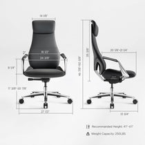 Serene Aaron, Genuine Leather Executive Office Chair