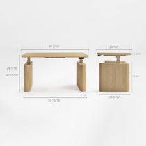 Opal Aurelia Fluted Standing Desk (60"x29")
