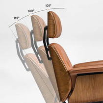 Mathias Leather Executive Chair with Ottoman