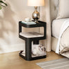 13.98" 3-Tier Cat Tower & Side Table - Black