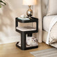 Eureka Ergonomic 13.98" 3-Tier Cat Tower & Side Table,Black