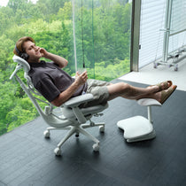 LiberNovo Omni Pro in Home Office,  Ergonomic Office Chair for All-day Executive Use, Glacier