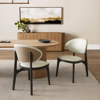 Cedar, Dining Side Chairs Set of 2, Off-white