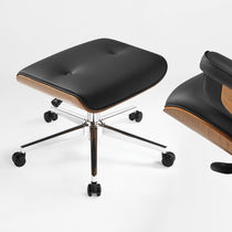Mathias Leather Executive Chair with Ottoman