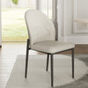 Chic, Upholstered Dining Side Chair Set of 2, Off-White - Off-White