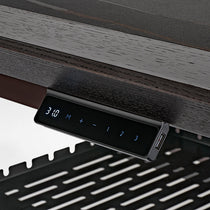 Zen Classic Executive Standing Desk Control Panel With Height Settings, Dark Wood Finish and Usb Port.