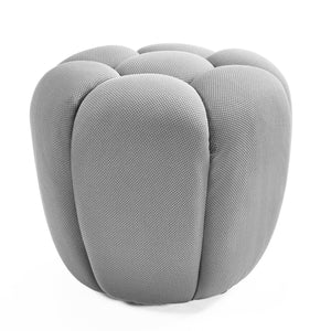 Gray Luca Ottoman. Modern Design, Durable Fabric, Perfect for Living Room Or As a Footrest.