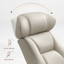 Matteo,Napa Leather Lounge Chair and Ottoman