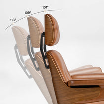 Mathias Leather Executive Chair with Ottoman