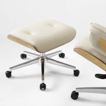 Mathias Leather Executive Chair with Ottoman