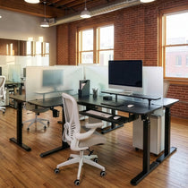 Eureka Ergonomic L-Shaped Standing Desk With Accessories, Ergonomic Workspace Setup. Design for  mutilple accasions