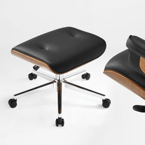 Mathias Leather Executive Chair with Ottoman