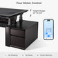 Zen Classic Executive Standing Desk with Cabinets (86"x 39")