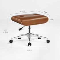 Mathias Leather Executive Chair with Ottoman