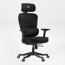 Axion side angle view of chair，green, fabric