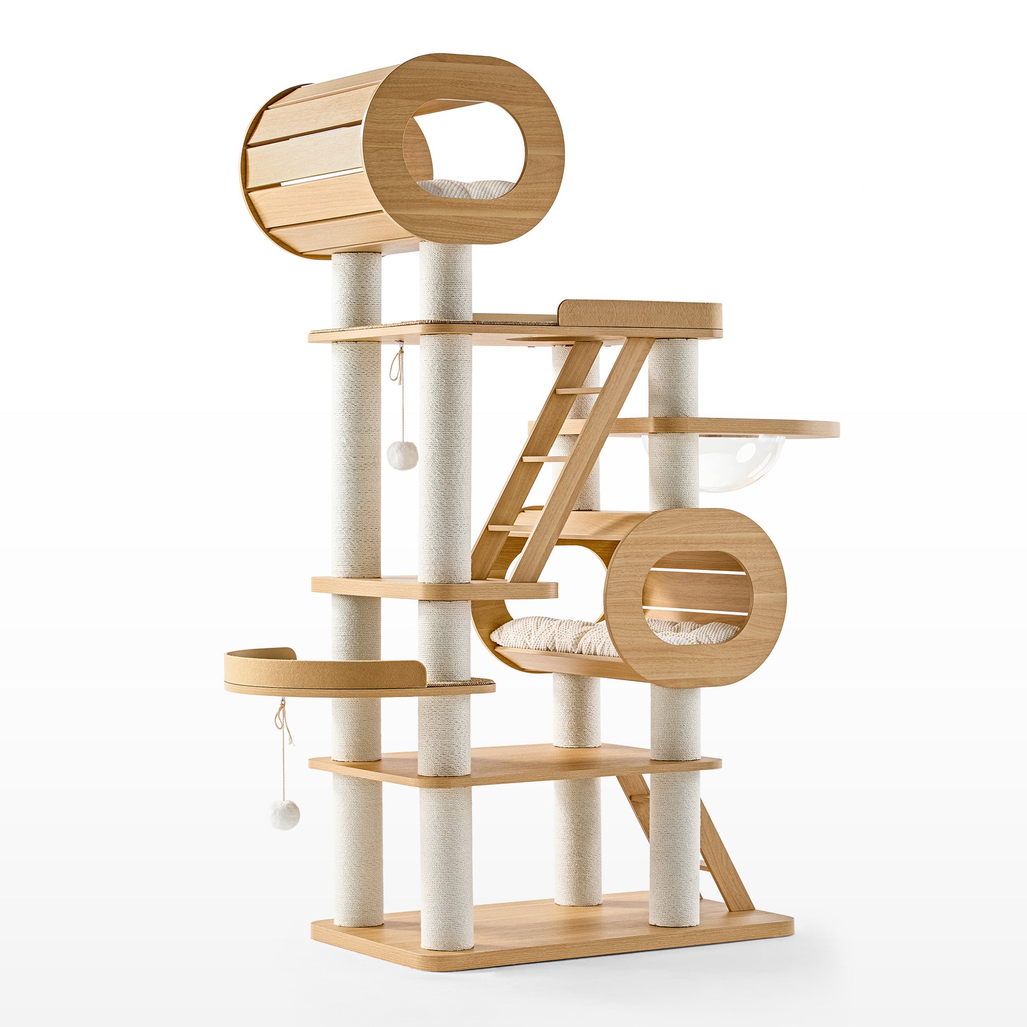 Large Multi-Level Cat Tree with Condos & Scratching Posts