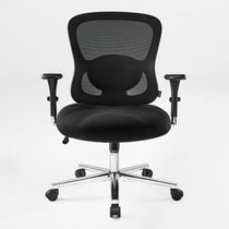 Eureka Ergonomic HOSS Big & Tall Heavy Duty Mesh Ergonomic Office Chair,Black Front