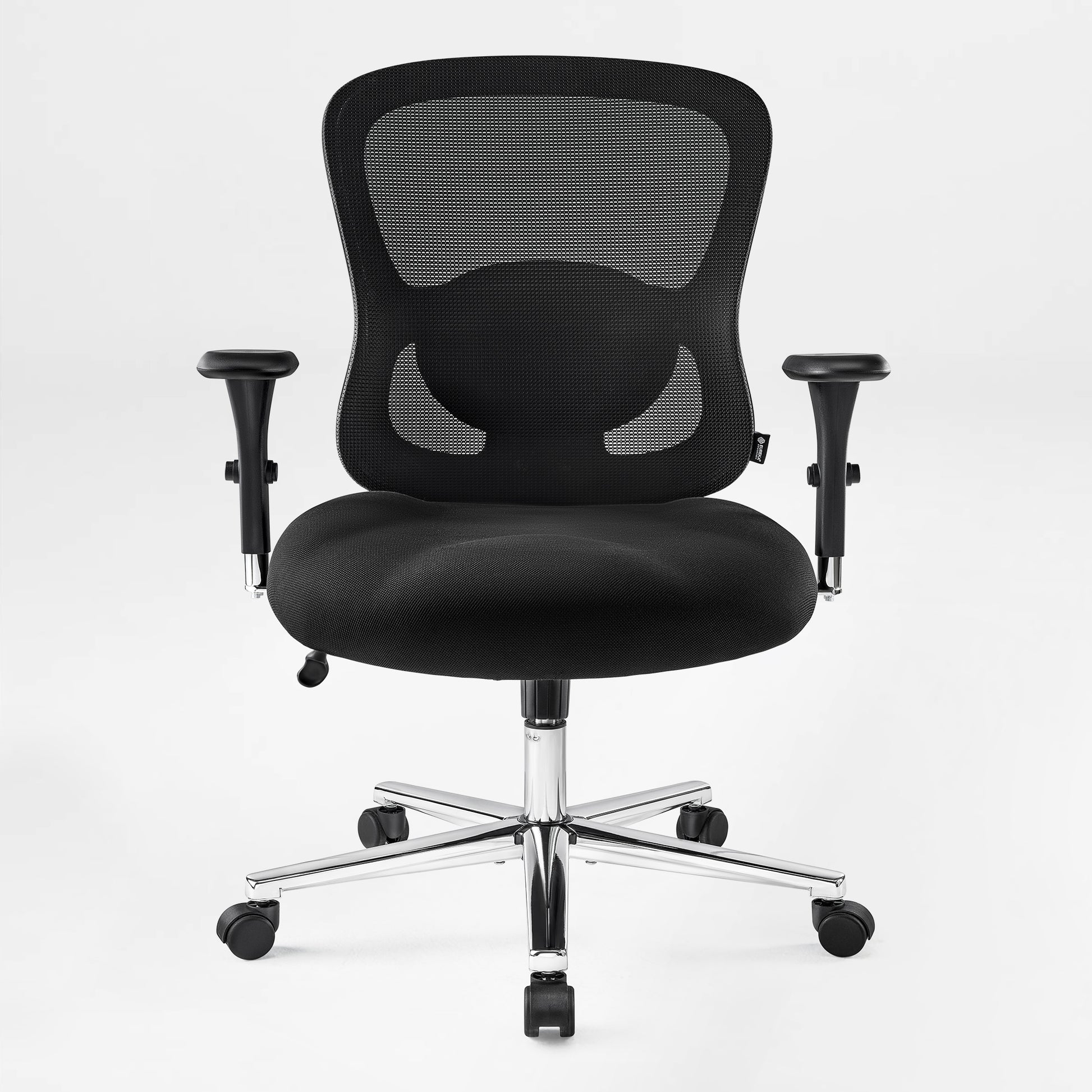 Eureka Ergonomic HOSS Big & Tall Heavy Duty Mesh Ergonomic Office Chair,Black Front