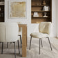 Simple Unique Dining Chair Set of 2, Off-White