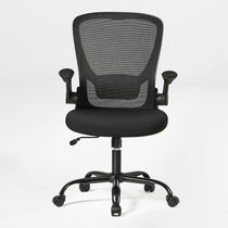 Onyx Ergonomic Office Chair With Black Mesh Back, Black Seat and Adjustable Armrests.