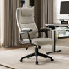 Diamond, Leather Home Office Chair - Beige Gray