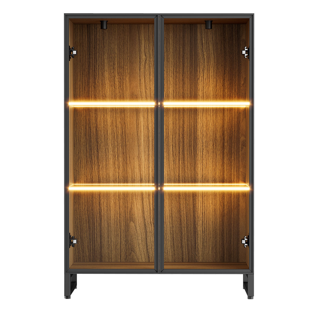 Curio 47 inch LED Lighting Display Cabinet Showcase, Front Product Image