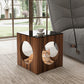 17.72" Peek-a-Boo Cat Bed Side Table