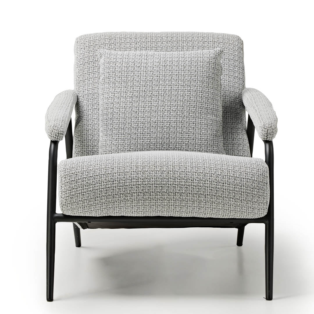 Italian Minimalist Lounge Chair, Gray