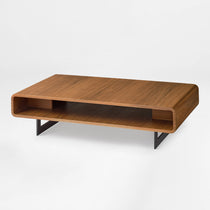 47" Walnut 3-Piece Coffee Table and Side Table Set