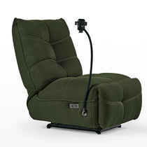 Green Linx Power Glider Recliner With Techno 3D Fabric, Recliner With a Phone Mount.