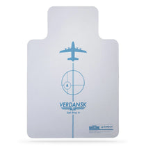 Call of Duty Warzone Verdansk Air Floor Mat By Eureka Ergonomic, Gaming Accessory, Featuring Airplane Graphic.