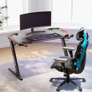 50'' Gaming Computer Desk, Black-colored
