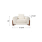 Eureka Classic sofa with solid wood base, off-white dimension