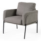 Weston, Ant Fabric Lounge Chair, Dark Khaki