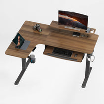 L-Shaped Standing Desk with Accessories Set (60"x23")