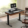 47'' /55'' Standing Desk with Drawers, Wood Finish - Walnut