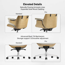 Mathias Leather Executive Chair with Ottoman
