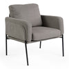 Weston, Ant Fabric Lounge Chair, Dark Khaki - Dark Khaki