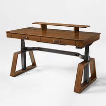 Eureka Ergonomic Ark Executive Standing Desk - Walnut, Height Adjustable Desk With Drawers.
