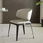 Eureka Modern Avant-garde Dining Chairs Set of 2, Off-White