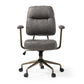 Eureka Ergonomic Becky, Suede Fabric Home Office Chair Gray