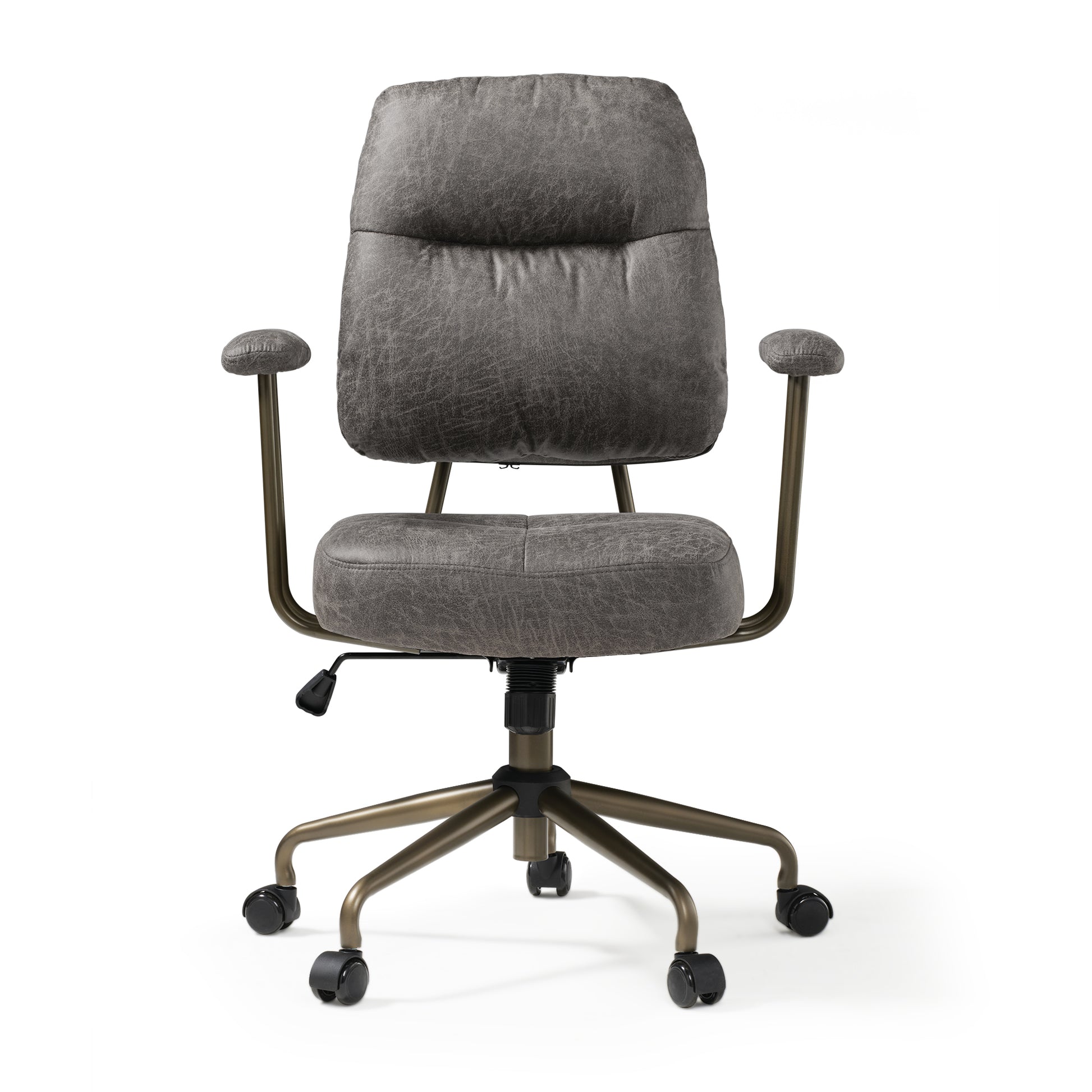 Eureka Ergonomic Becky, Suede Fabric Home Office Chair Gray