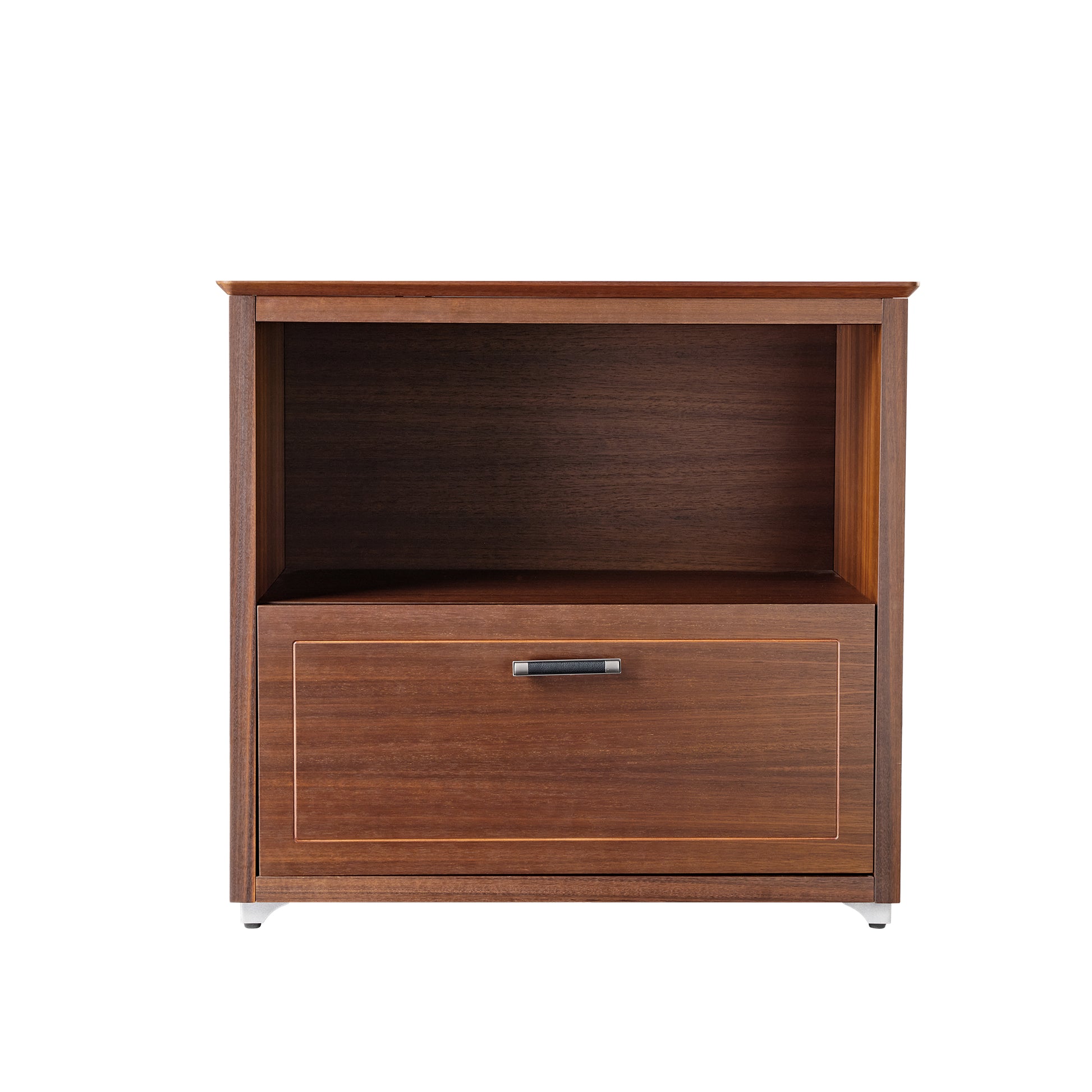 Eureka 19'' Classic Nightstand Display Storage Cabinet With Drawer, Walnut