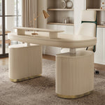 Eureka Ergonomic Opal executive desk in a home office