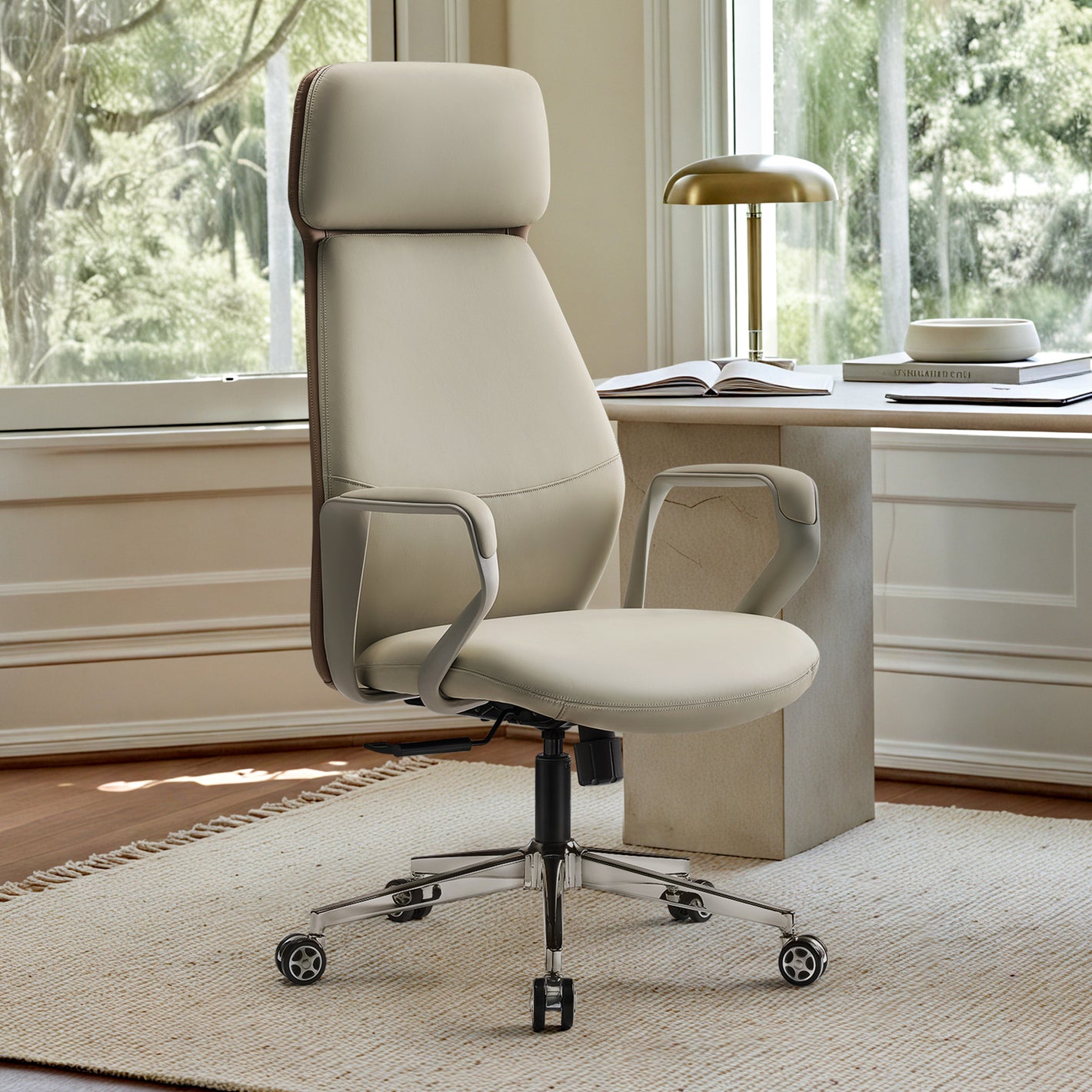 Aric, Faux Leather Executive Office Chair
