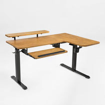 L-Shaped Standing Desk with Accessories Set (60"x23")
