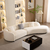Emily Curved Sofa - Off-White