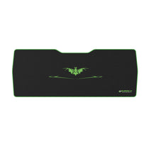 Eureka Ergonomic Gaming Mouse Pad With Bat Design, Black and Green, Smooth Surface, Ergonomic Design.