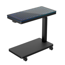 Eureka Ergonomic Height-Adjustable Illuminated Panel Cpu Cart With Blue Lighting for Modern Workspaces.